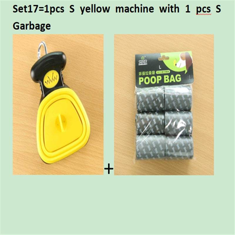 Dog Pet Travel Foldable Pooper Scooper With 1 Roll Decomposable bags Poop Scoop Clean Pick Up Excreta Cleaner Epacket Shipping - ProTrendyz