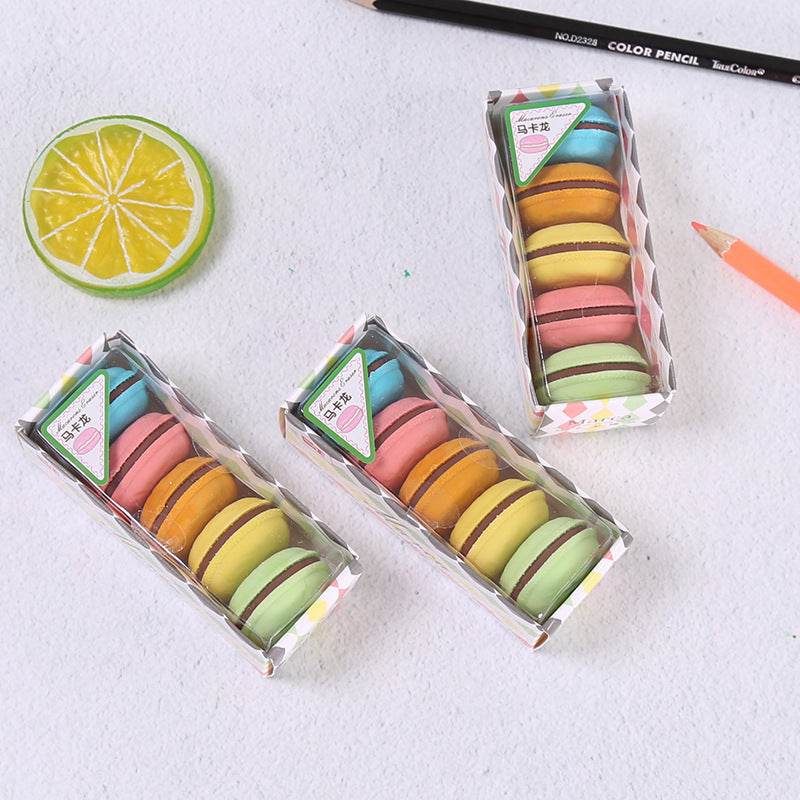 New student creative simple macaron eraser - ProTrendyz