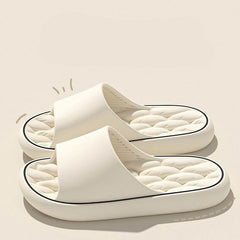 Non-slip Design Bathroom Slippers Home Summer Thick Sole Floor Bedroom House Shoes For Women Men - ProTrendyz