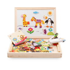 Children's Magnetic Jigsaw Puzzle Toy Cute Cartoon Animal Jigsaw Puzzle Picture Board Children's Educational Toy - ProTrendyz