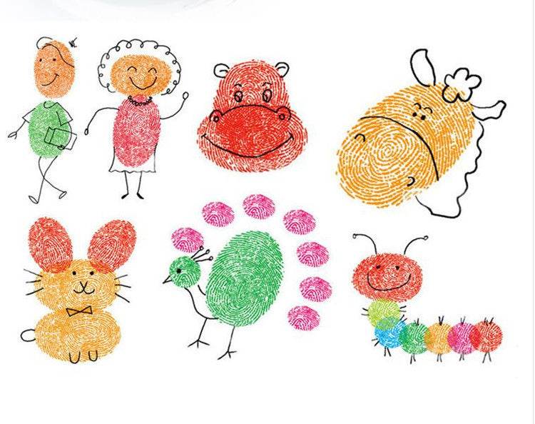 New Hot Selling Kindergarten Finger Print Mud Non-toxic Washable Pigment - ProTrendyz