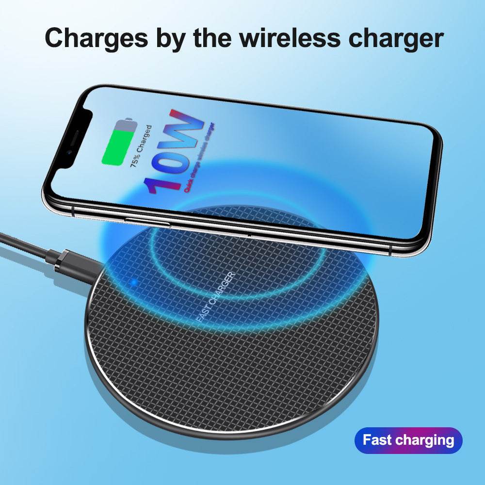 Ultra-thin round wireless charging fast charging base - ProTrendyz
