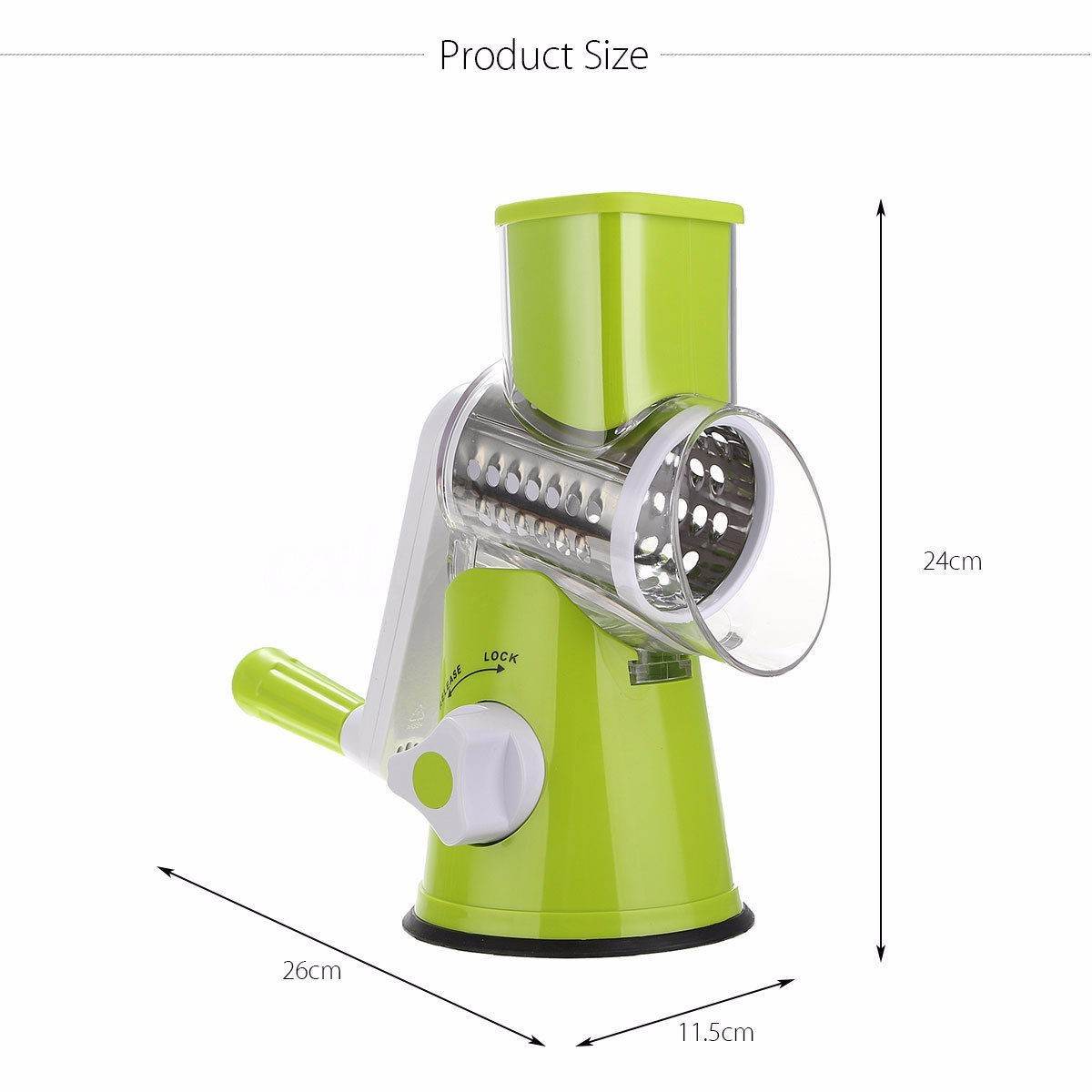Vegetable Cutter Round Mandoline Slicer Potato Julienne Carrot Grater Cheese - ProTrendyz