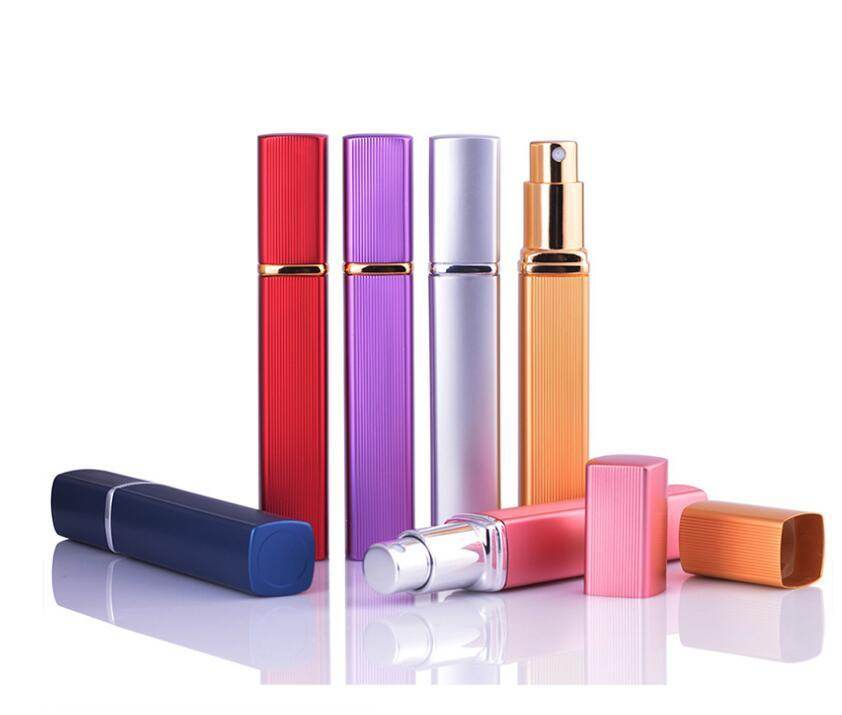 12ML Aluminum Perfume Tube Aluminum Tube Perfume Bottle Glass Bottle Empty Bottle Lipstick Type Perfume Bottled Square - ProTrendyz
