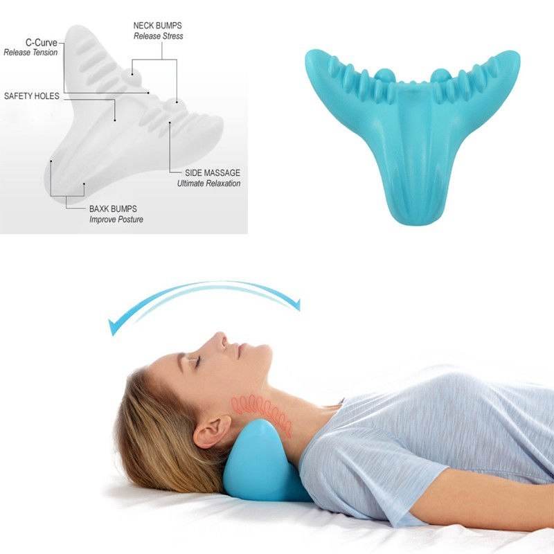 Shiatsu massage pillow C-rest neck and neck cervical spine relaxation muscle memory foam pillow - ProTrendyz