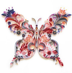 20 Inch Butterfly Quilling Illustration Material Pack Slot - ProTrendyz