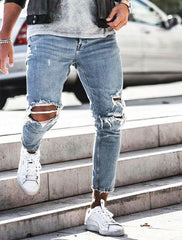 New Ripped Skinny Jeans mens Streetwear - ProTrendyz