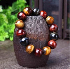 Tiger Eye Bracelet Natural Crystal Stone Buddha Bead Bracelet - ProTrendyz