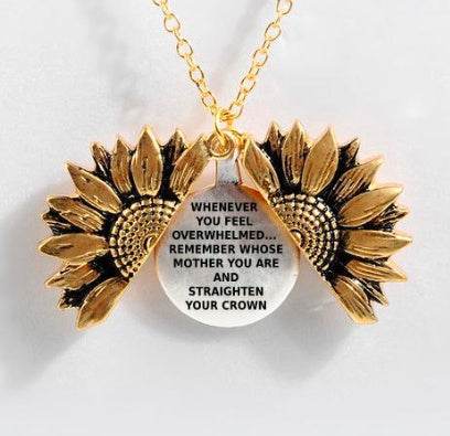 Sunflower Double-layer Lettering Necklace - ProTrendyz