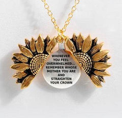 Sunflower Double-layer Lettering Necklace - ProTrendyz
