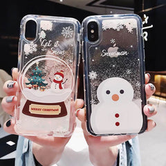 Compatible with Apple , Snowflakes Sands Mobile Shell Christmas - ProTrendyz