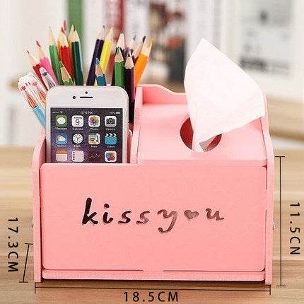 Multi-function pen holder creative student cartoon children desktop small storage box - ProTrendyz
