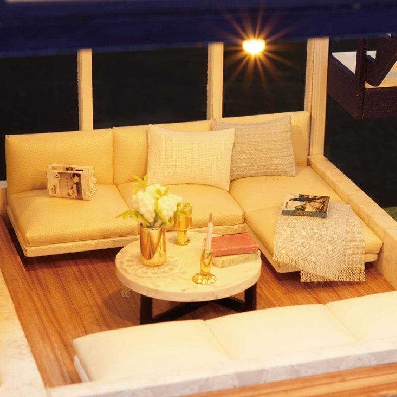 Doll House Wooden Furniture Diy House Miniature Box Puzzle Assemble 3D Miniaturas Dollhouse Kits Toys For Children Birthday Gift - ProTrendyz