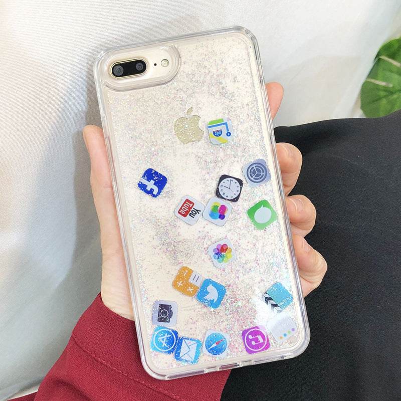Compatible with Apple , Snowflakes Sands Mobile Shell Christmas - ProTrendyz