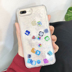 Compatible with Apple , Snowflakes Sands Mobile Shell Christmas - ProTrendyz