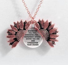 Sunflower Double-layer Lettering Necklace - ProTrendyz