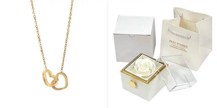 Rotating Soap Flower Rose Gift Box Creative Rotating Rose Jewelry Packaging Box Valentine's Day Gift For Women US - ProTrendyz