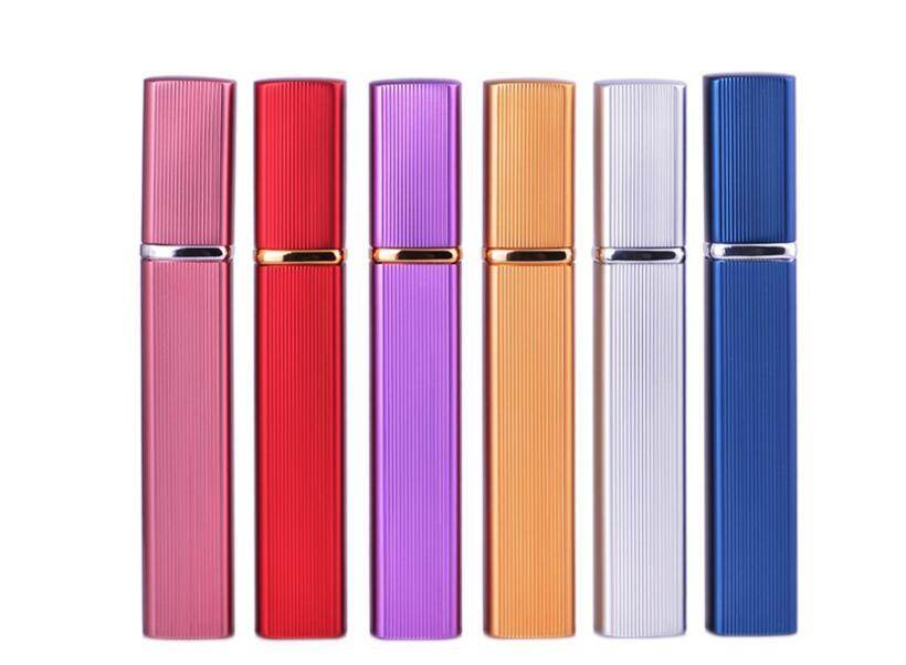 12ML Aluminum Perfume Tube Aluminum Tube Perfume Bottle Glass Bottle Empty Bottle Lipstick Type Perfume Bottled Square - ProTrendyz
