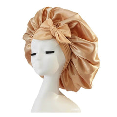 New Silk Bonnet For Sleeping Women Satin Bonnet Hair Bonnet Night Sleep Cap Scarf Wrap For Curly Hair With Tie Band For Curly Hair - ProTrendyz
