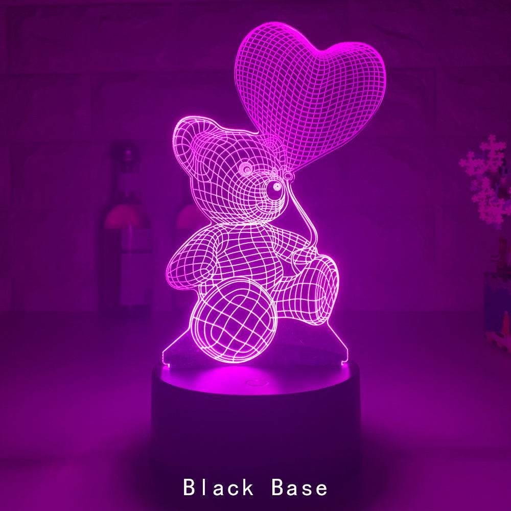 3D Lamp Acrylic USB LED Night Lights Neon Sign Lamp Xmas Christmas Decorations For Home Bedroom Birthday Decor Valentines Day Gifts - ProTrendyz