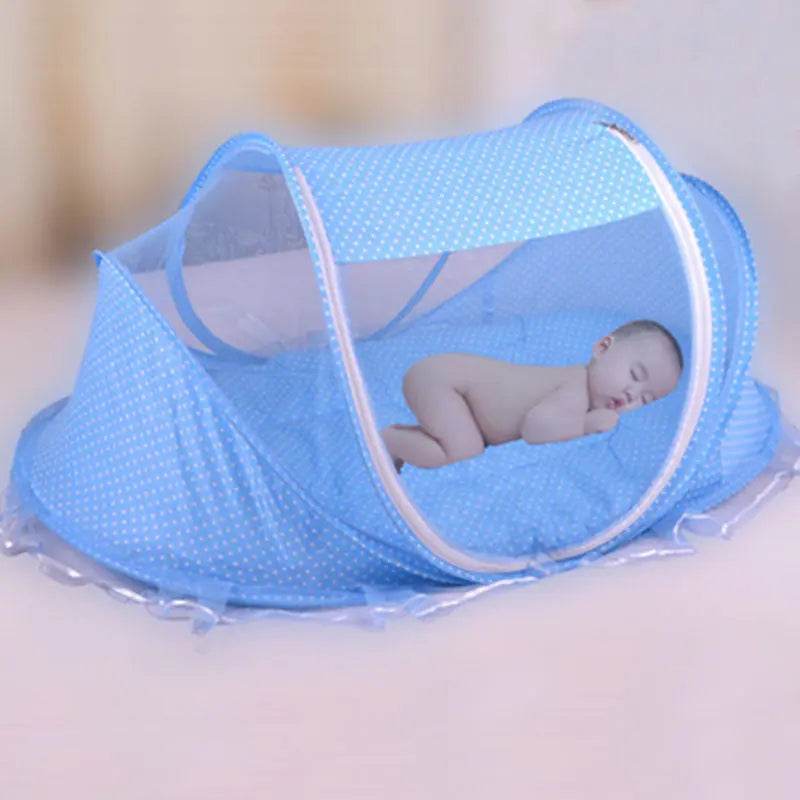 Foldable Baby Bed Net With Pillow Net Sleep Relax Play Eat US - ProTrendyz