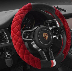 Universal Car Steering Wheel Cover Winter Decoration Cute 38cm Plush Footprint Auto Automobile Vehicle Steering Wheel Protector - ProTrendyz