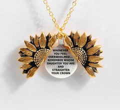 Sunflower Double-layer Lettering Necklace - ProTrendyz
