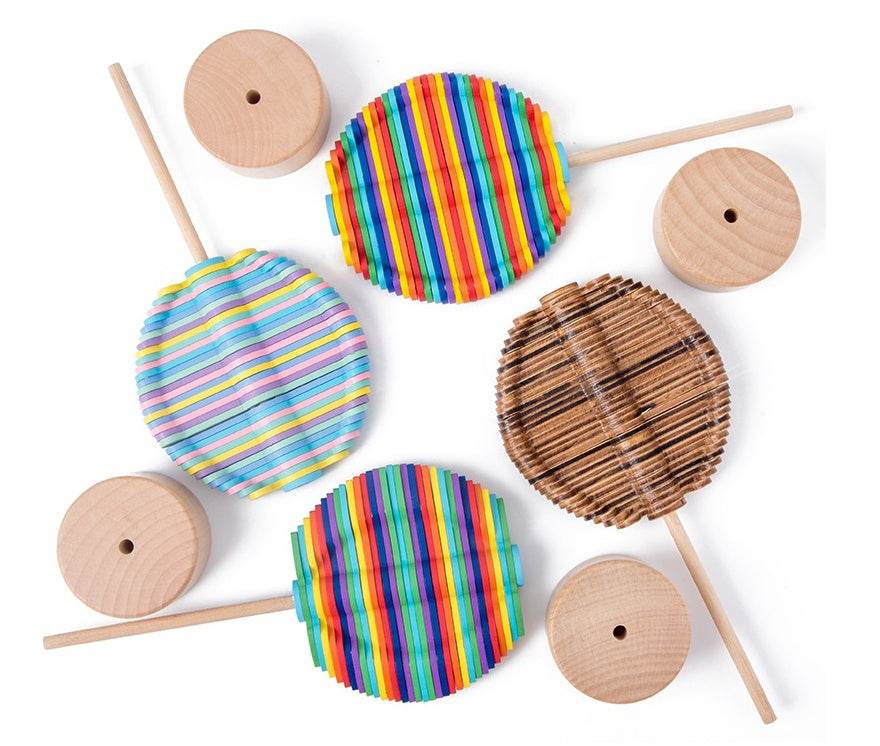 Solid Wooden Rotating Lollipop Fischer Series Creative Ornaments Decompression Toys Decompression Artifact Gyro - ProTrendyz