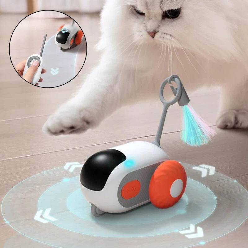 Remote Control Interactive Cat Car Toy USB Charging Chasing Automatic Self-moving Remote Smart Control Car Interactive Cat Toy Pet Products - ProTrendyz