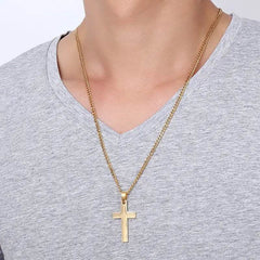 Classic Cross Necklace Men's Pendant Fashion Stainless Steel Jewelry - ProTrendyz