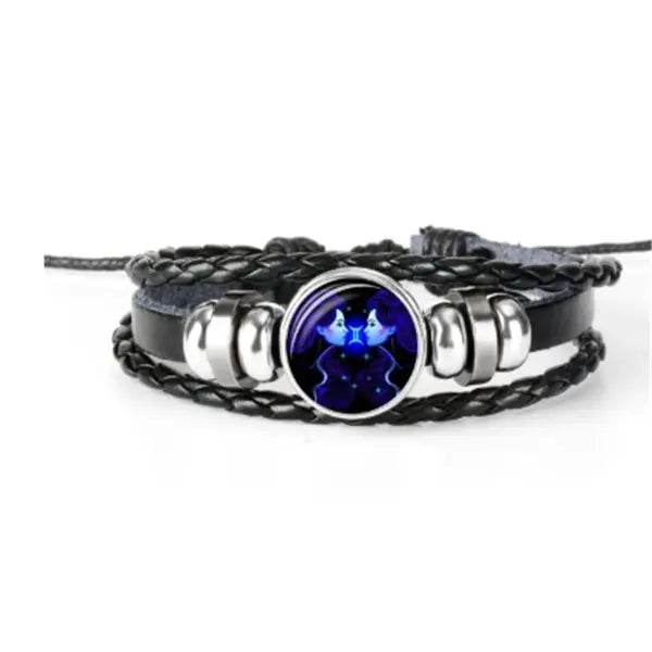 Zodiac Constellation Bracelet Braided Design Bracelet For Men Women Kids - ProTrendyz