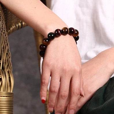 Tiger Eye Bracelet Natural Crystal Stone Buddha Bead Bracelet - ProTrendyz