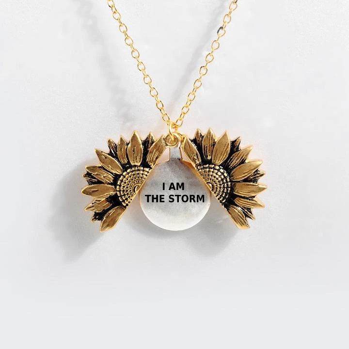 Sunflower Double-layer Lettering Necklace - ProTrendyz