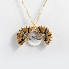 Sunflower Double-layer Lettering Necklace - ProTrendyz