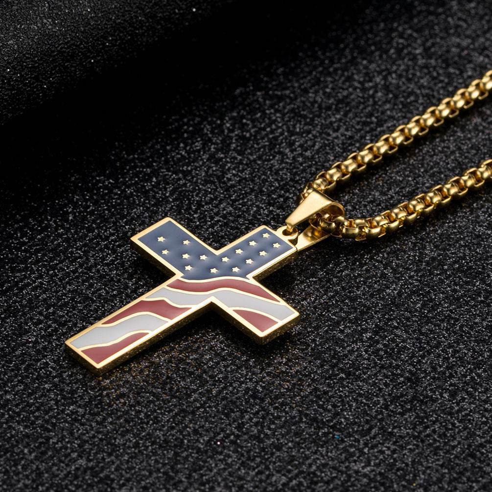 Flag Cross Necklace - ProTrendyz
