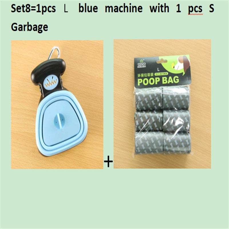 Dog Pet Travel Foldable Pooper Scooper With 1 Roll Decomposable bags Poop Scoop Clean Pick Up Excreta Cleaner Epacket Shipping - ProTrendyz