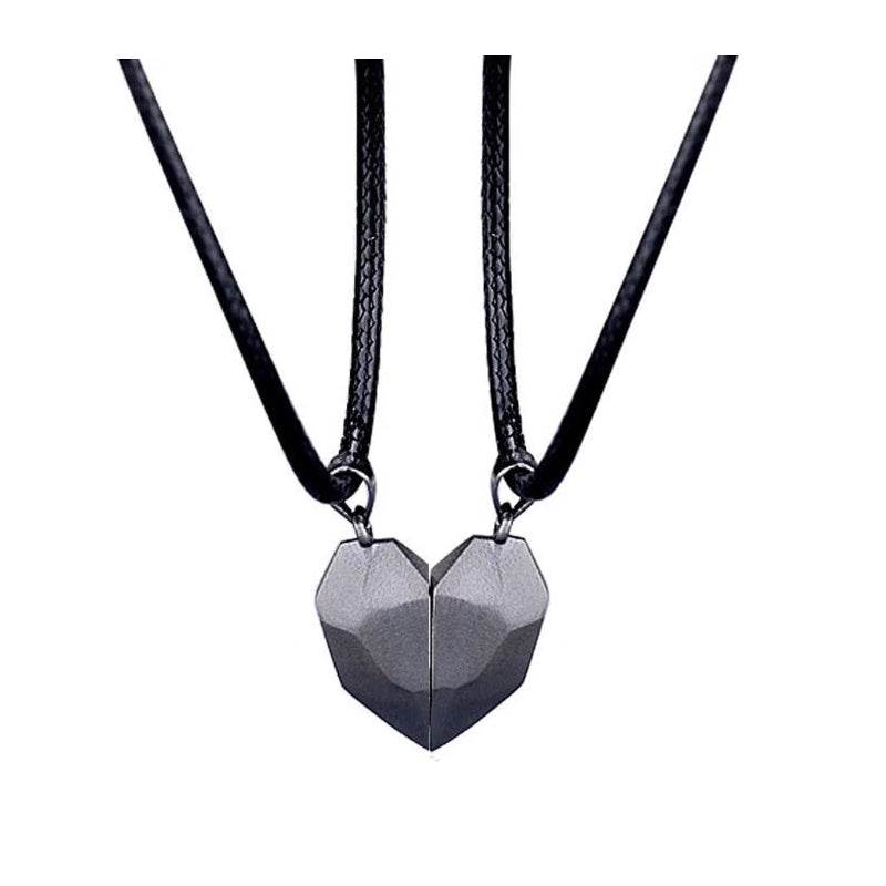 Creative Magnet Necklace Love Heart Broken Men And Women - ProTrendyz