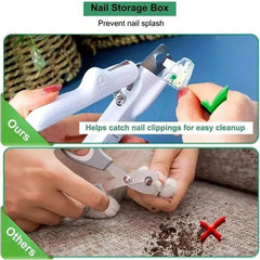 Pet Nail Clippers With LED Light Dogs Cat Nail Scissors Professional Trimmer Tool Care Grooming Supplies - ProTrendyz
