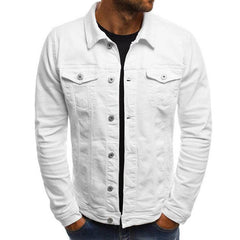 Casual Men Jacket Denim Button Shirt - ProTrendyz