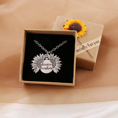 You Are My Sunshine Sunflower Necklace Women Men US - ProTrendyz