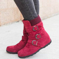 Casual Winter Boots Strap Buckle Shoes - ProTrendyz