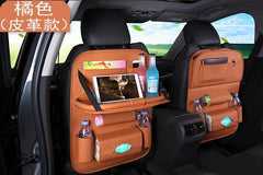 Universal Multifunctional Car Seat Bag with Foldable Table PU Leather Multi-pocket - ProTrendyz