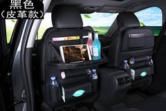 Universal Multifunctional Car Seat Bag with Foldable Table PU Leather Multi-pocket - ProTrendyz