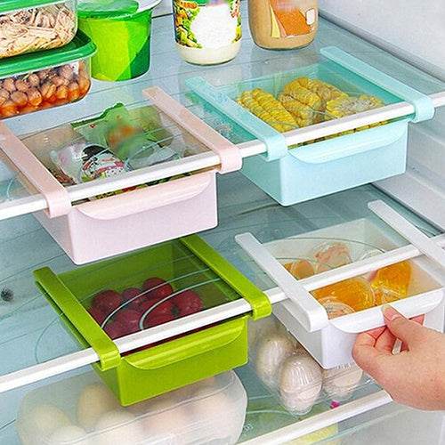 Hanging Plastic Refrigerator Clapboard Storage Rack Kitchen Supplies - ProTrendyz