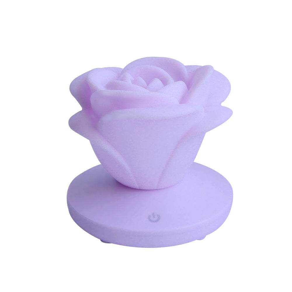 4 Colors Romantic Rose-shape Three Lighting Level Dimming Touch Night Light Valentine's Day Night Light - ProTrendyz