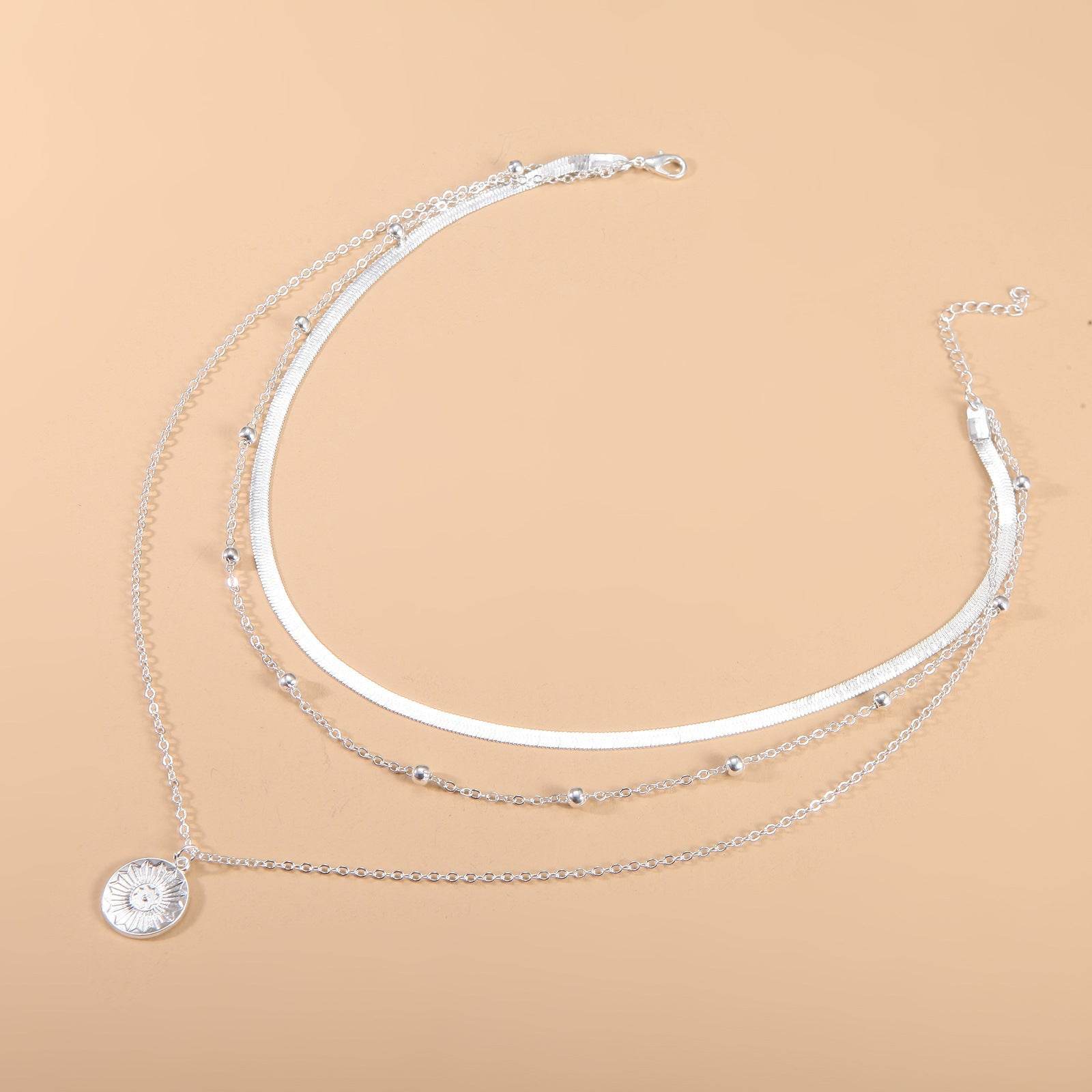 Women's Fashion Personalized Simple Multi-layer Lotus Pendant Necklace - ProTrendyz