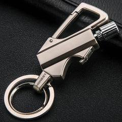 Creative Metal Keychain Lighter Wild Fire Ten Thousand Times Use Kerosene Lighters Gifts For Men - ProTrendyz