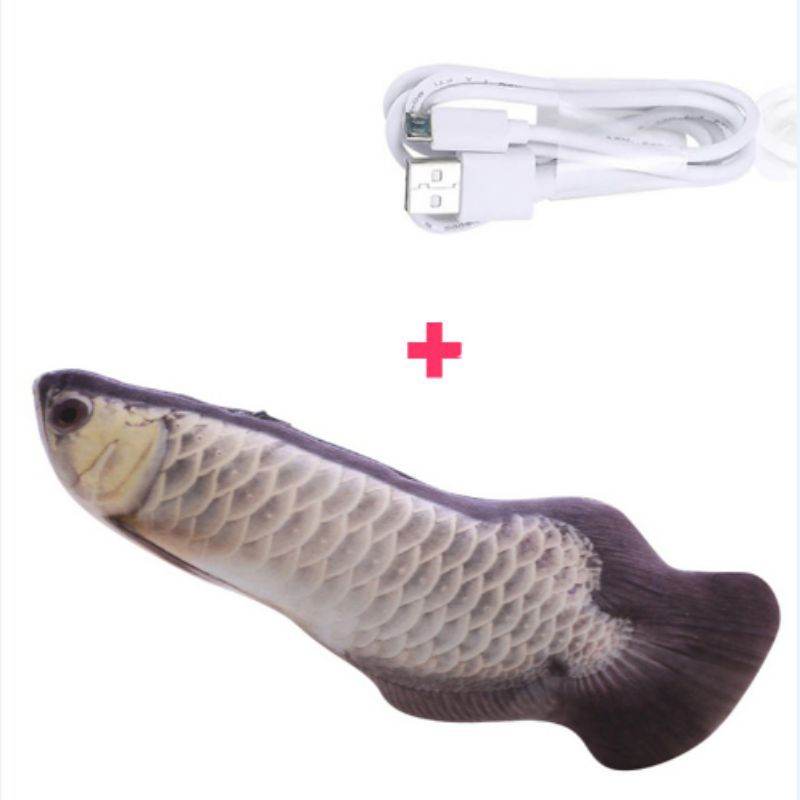 Electric Funny Cat Simulation Fish Beating Usb Jumping Cat Toy - ProTrendyz