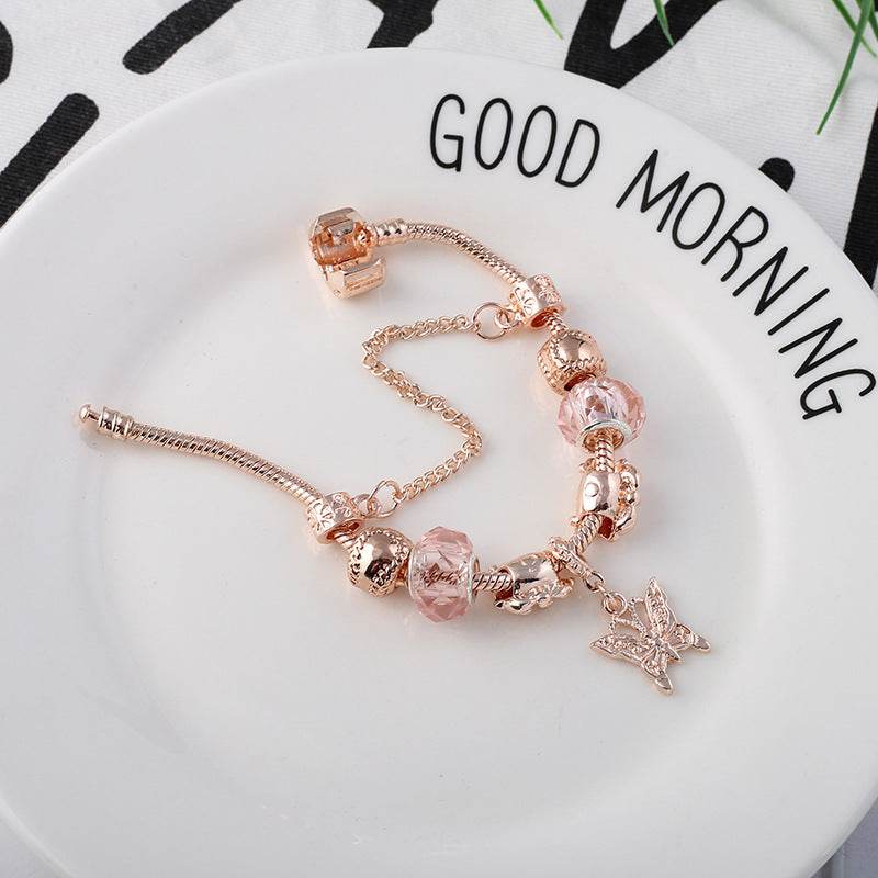 Fashion Love Geometric Rose Gold Bracelet Women's Jewelry - ProTrendyz