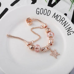 Fashion Love Geometric Rose Gold Bracelet Women's Jewelry - ProTrendyz